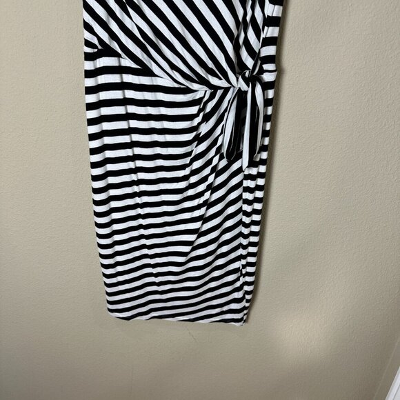 NWT Anthropologie Bailey 44 Striped Faux-Wrap Sleeveless Dress Size Medium - Picture 3 of 8